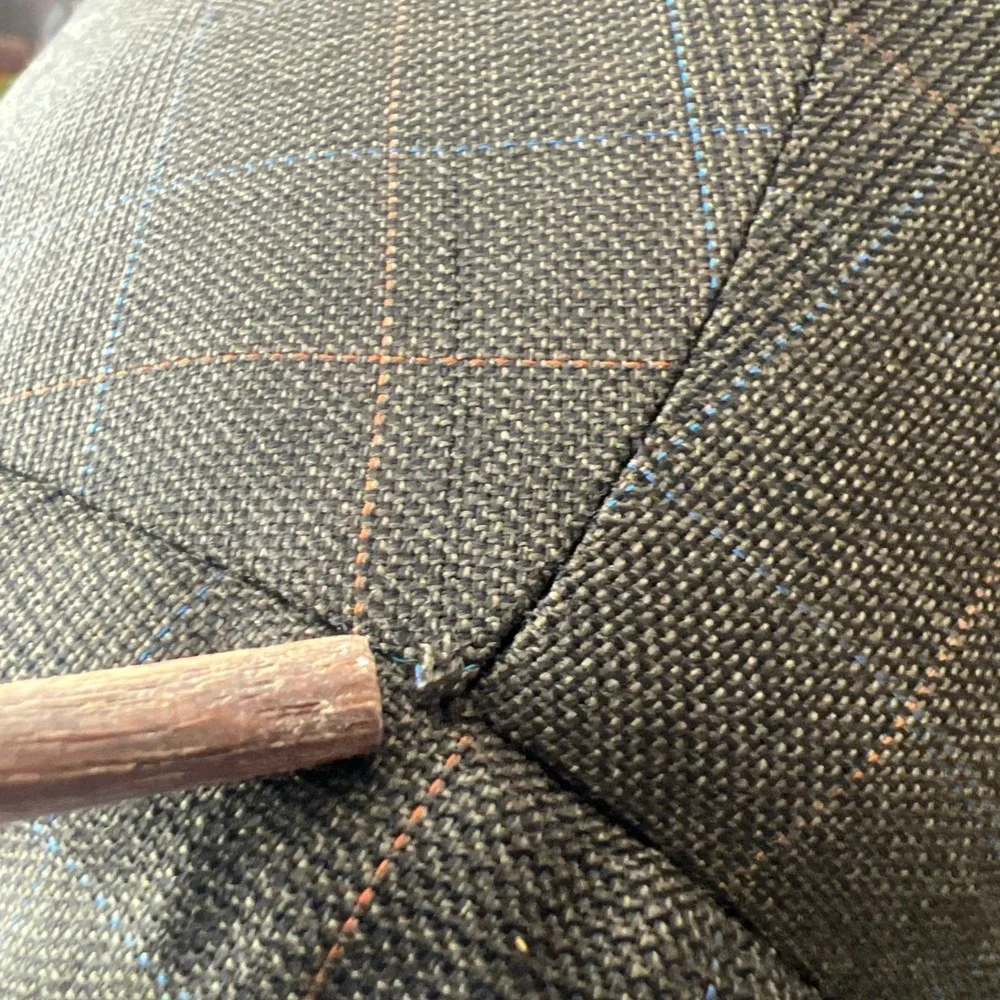 Canali 100% Wool 3 Button Blazer Sports Coat‎ 44R (54 EU) Dark Gray Glen Plaid